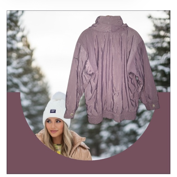 Deal!❄️🎄⛷️🔥Vintage Bogner pullover ski jacket shiny lavender size 14 - Picture 3 of 3